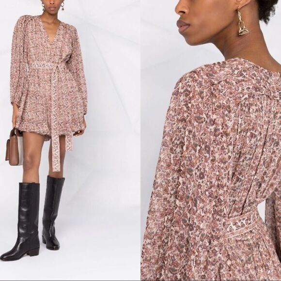 ULLA JOHNSON silk Eleni Dress size 2 - Picture 8 of 12